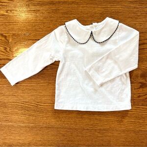 jacadi tiny scalloped collar blouse